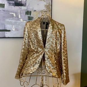 Londonjean gold sequin blazer